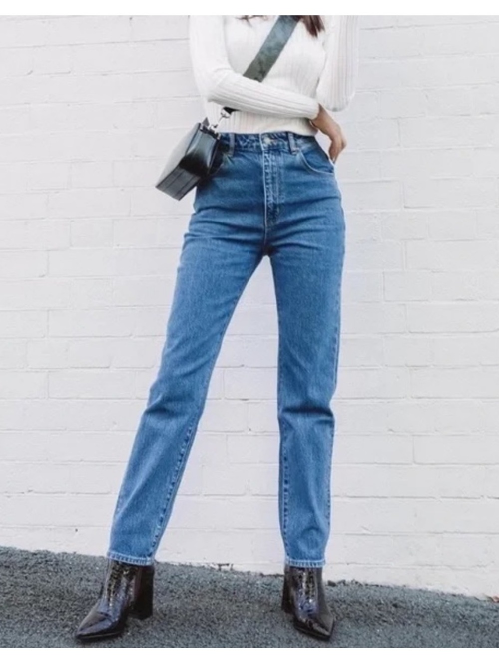 ROLLA'S Dusters High Rise Relaxed Blue Jeans Size 27